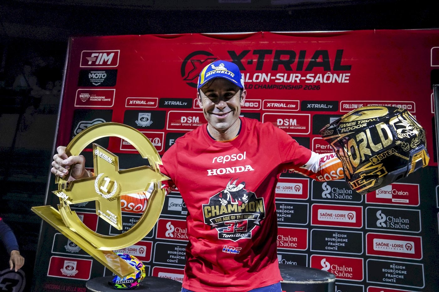 Toni Bou secures his twentieth World Champion title in Chalon-sur-Saône Toni Bou secures his twentieth World Champion title in Chalon-sur-Saône